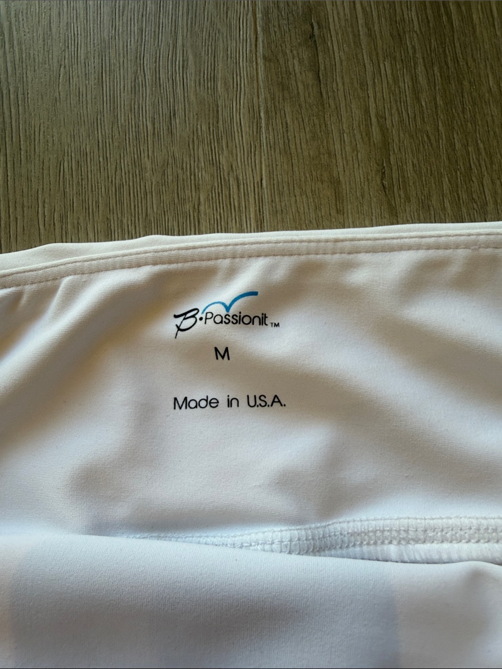 Women's White BPassionit Pleated Tennis Skort- pleated all the way around. - Picture 2 of 3